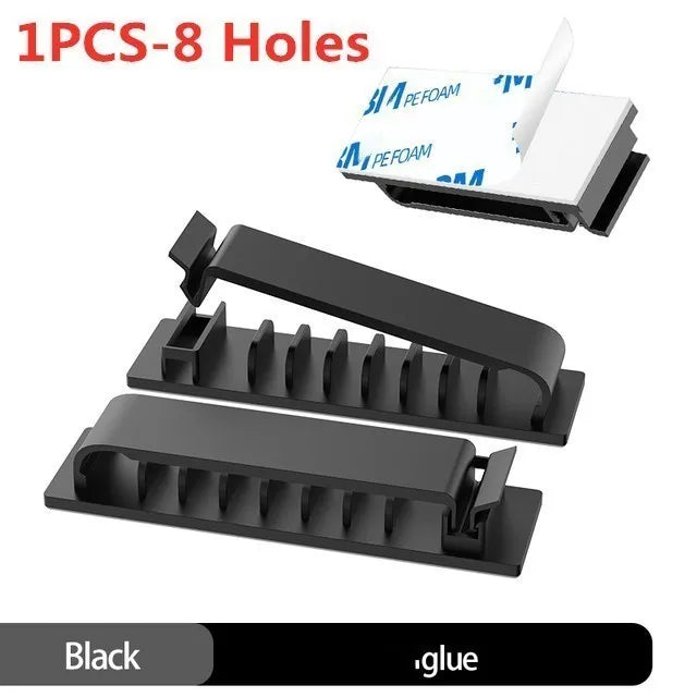 Cable Organizer Cord Management Wire Holder Flexible USB Cable Winder Tidy Silicone Clips For Mouse Keyboard Earphone Protector