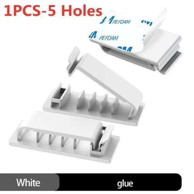 Cable Organizer Cord Management Wire Holder Flexible USB Cable Winder Tidy Silicone Clips For Mouse Keyboard Earphone Protector