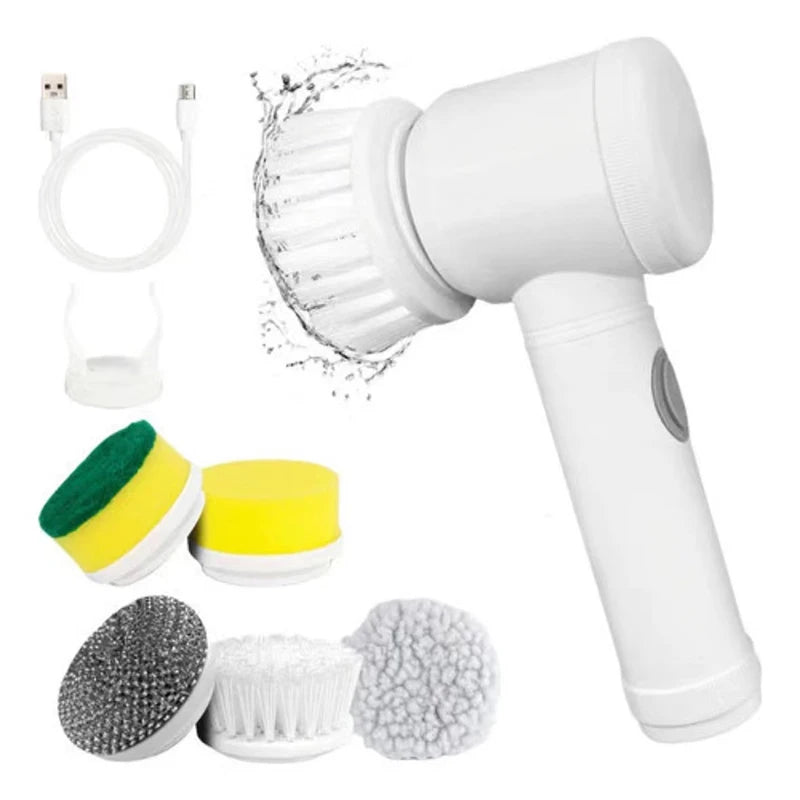 Wireless Electric Spin Scrubber Power Cleaning Brush For Kitchen Bathroom Car Tiles Multi Function Portable Scrub Tool