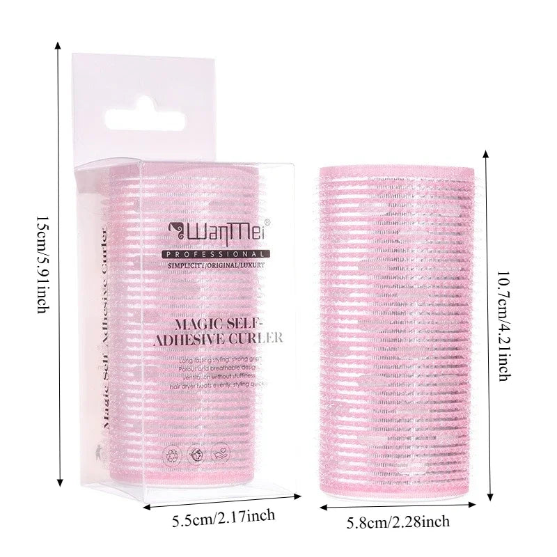 1/2PCS Self-Adhesive Hair Heatless Rollers Hairdressing Home Use DIY Styling Roller Roll Curler Hair Hair Accessories Tools