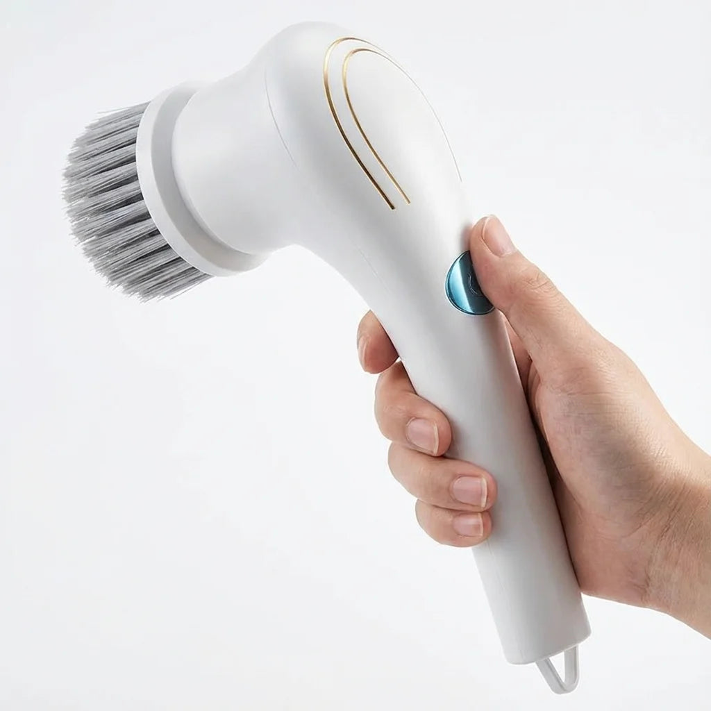 Effortless Electric Grease Scrubber, Rechargeable Cordless Power Cleaning Brush, for Kitchen Sink Tile & Stubborn Stains