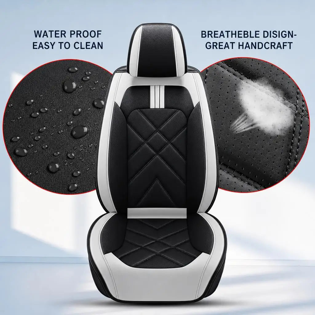 Anti-Slip  Breathable Car 5 Seat Cover For Toyota Camry 2007-2018 Front+Rear Seat Cushion Pad Full Set Adjustable Straps