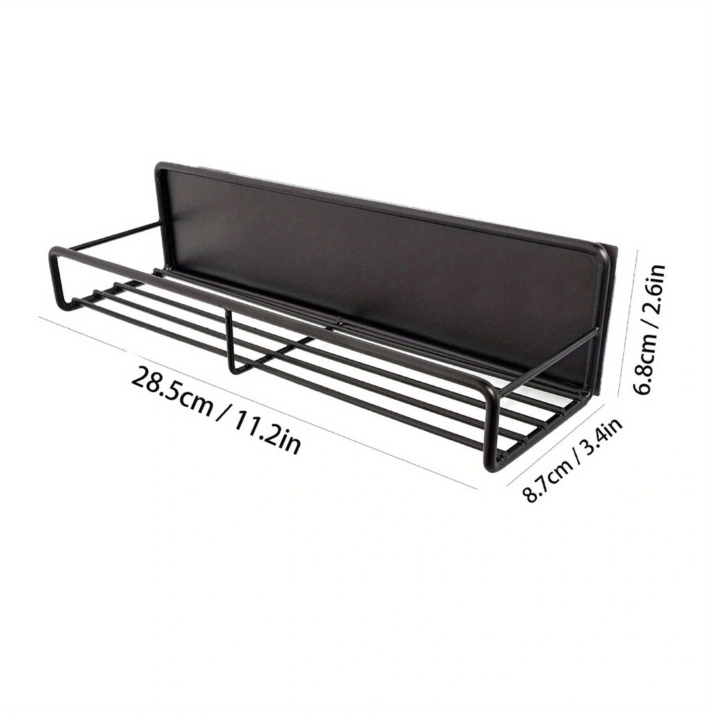 Magnetic Seasoning Rack No-Drill Condiment Holder Wall-Mounted Metal Storage Rack for Spices Storage Hoders Metal Iron Racks