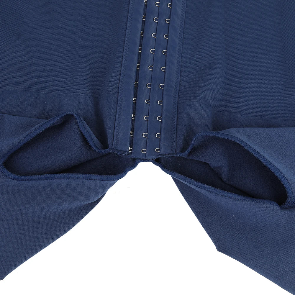Men's Compression Shapewear  Tummy Control Full Body Shaper Slimming Bodysuit with Open Crotch for Post Surgery Recovery