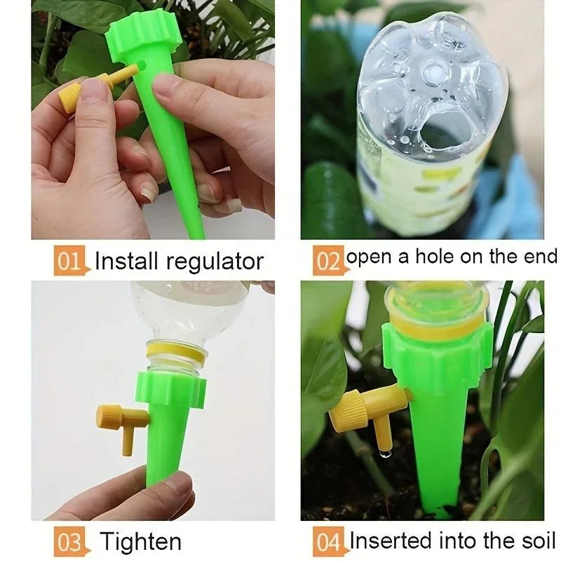 10/20PCS Flower Adjustable Automatic Drip Irrigation Plant Watering System Home Balcony Potted Plants Garden Irrigation Tools
