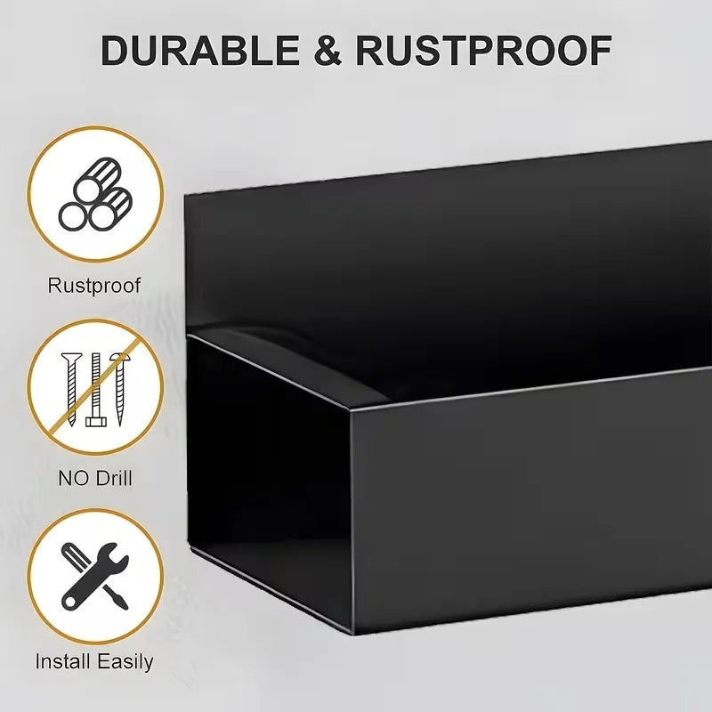 Magnetic Spice Storage Rack Organizer for Refrigerator and Oven Black Fridge Organizers and Storage Magnetic Hooks for Kitchen