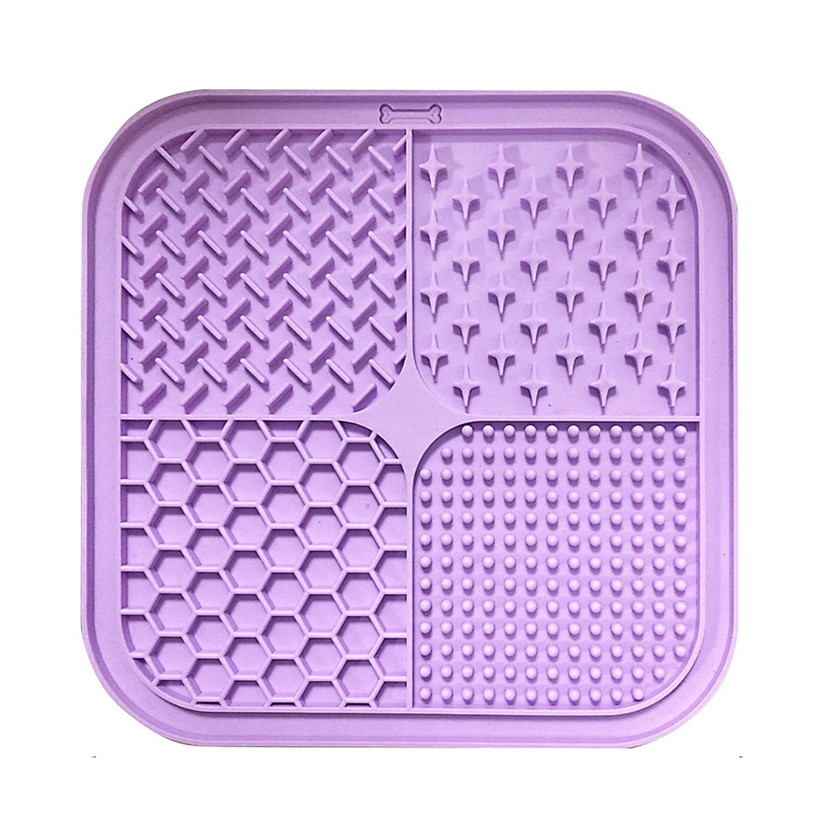 1PC-Silicone pet lick mat; pet slow feed bowl pad with suction cup; lick mat to prevent choking