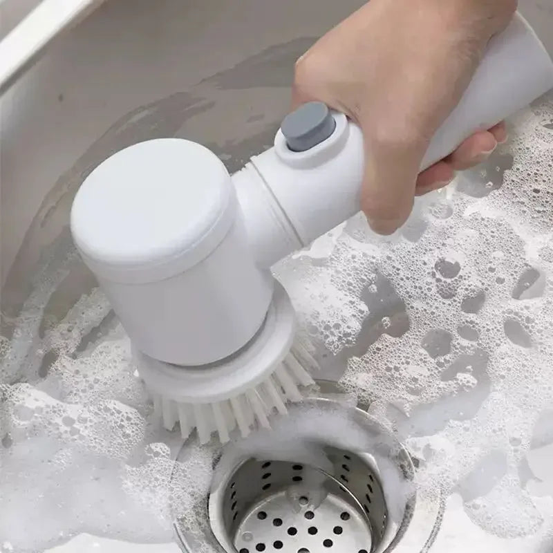 Wireless Electric Spin Scrubber Power Cleaning Brush For Kitchen Bathroom Car Tiles Multi Function Portable Scrub Tool