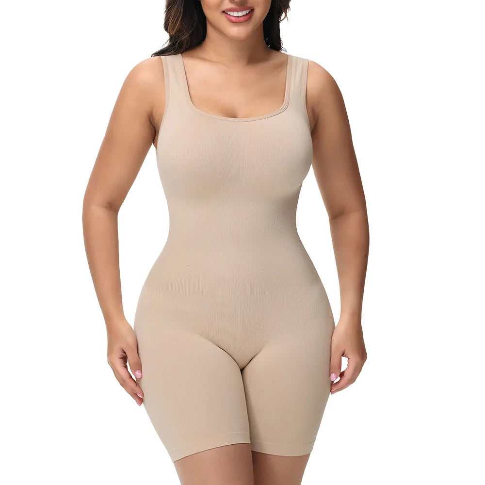 Wide Strap Shorts Body Shaper Bodysuit Women Tummy Control Comfortable Shapewear Suit Full Body Control Ladies Underwear New in