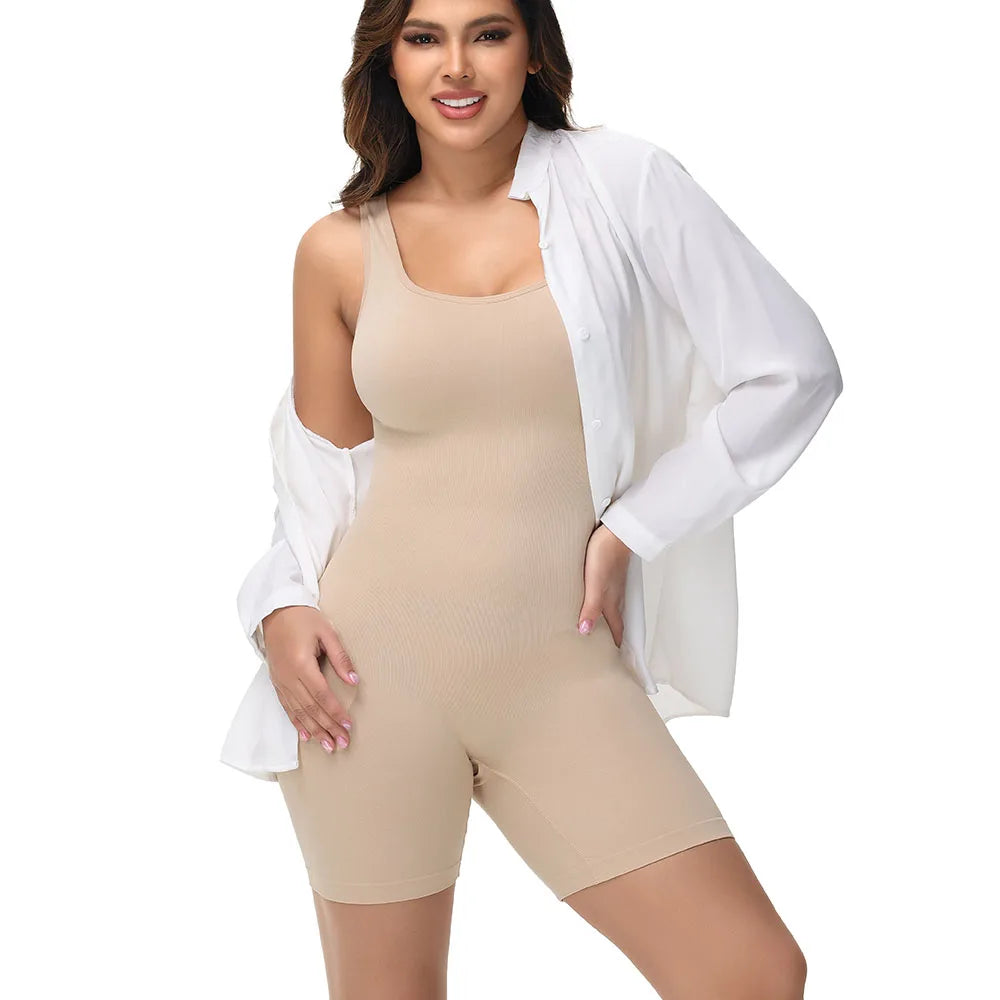 Wide Strap Shorts Body Shaper Bodysuit Women Tummy Control Comfortable Shapewear Suit Full Body Control Ladies Underwear New in