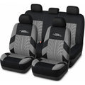 AUTOYOUTH Brand Embroidery Car Seat Covers Full Set Universal Fit Most Cars Covers with Tire Track Detail Styling