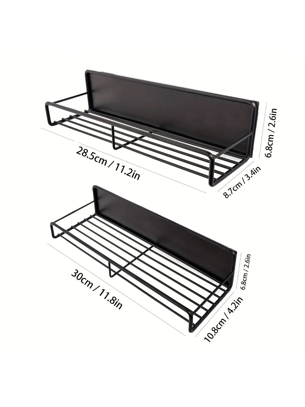 Magnetic Seasoning Rack No-Drill Condiment Holder Wall-Mounted Metal Storage Rack for Spices Storage Hoders Metal Iron Racks