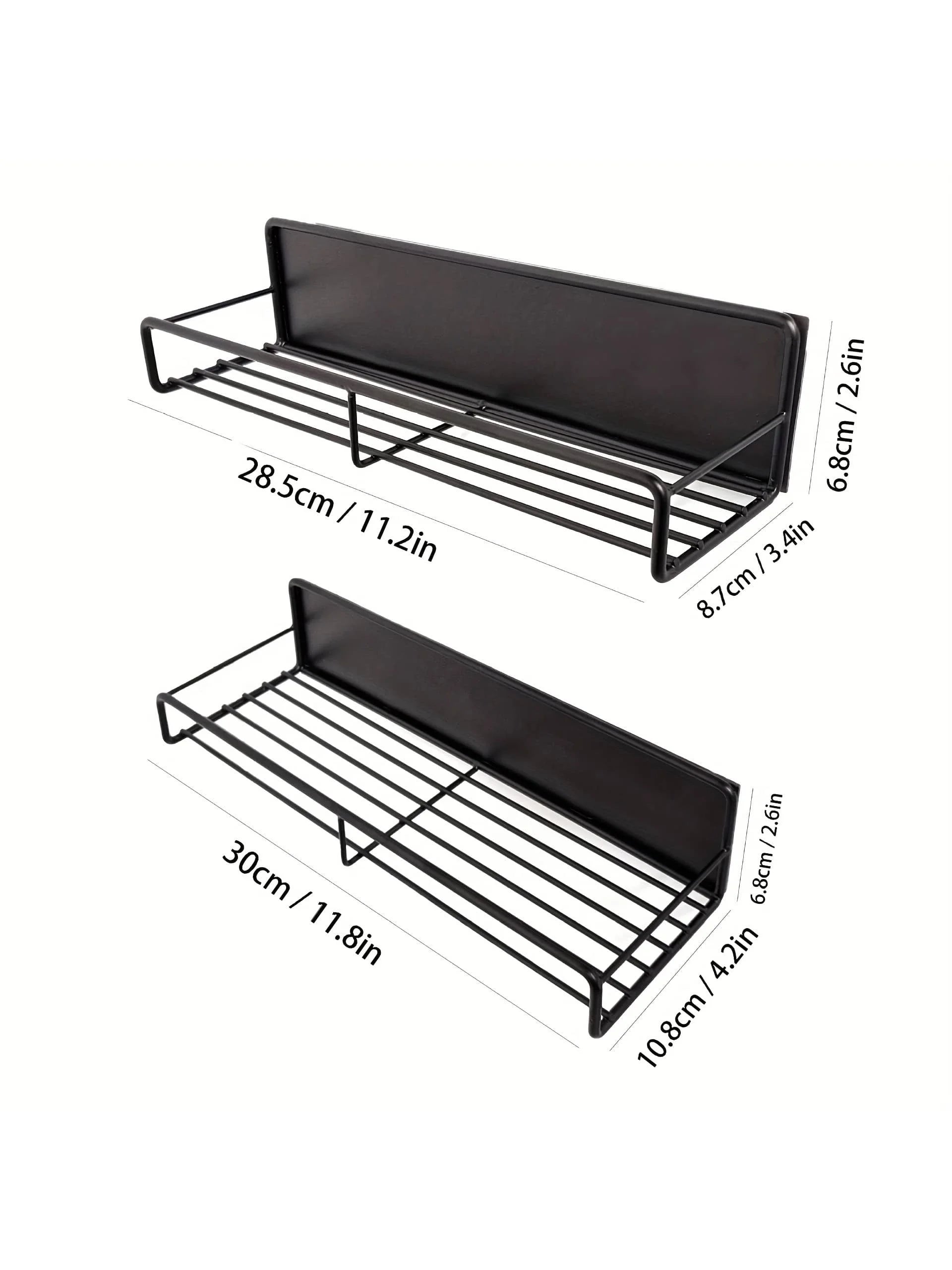 Magnetic Seasoning Rack No-Drill Condiment Holder Wall-Mounted Metal Storage Rack for Spices Storage Hoders Metal Iron Racks