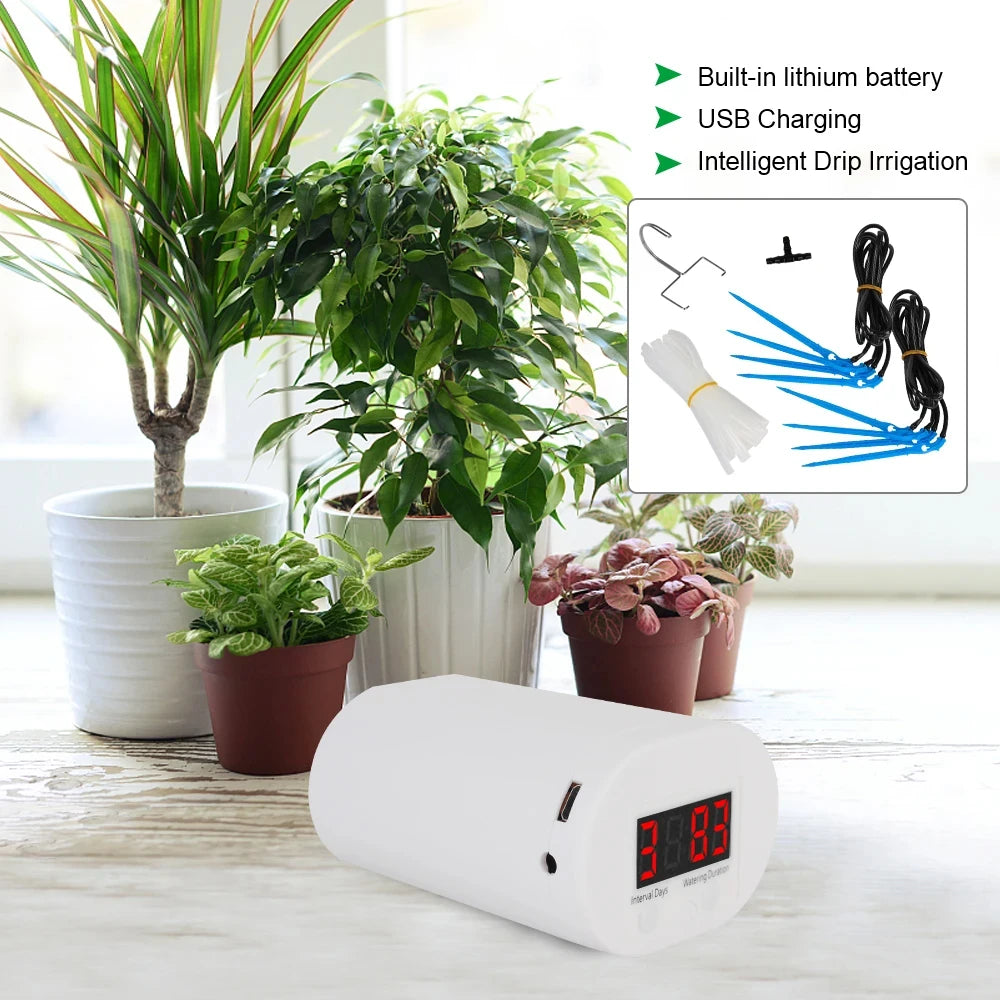 Cheapest Self-Watering Kits Intelligent Drip Irrigation Automatic Watering System Kits Plant Watering Spike Device Water Dripper