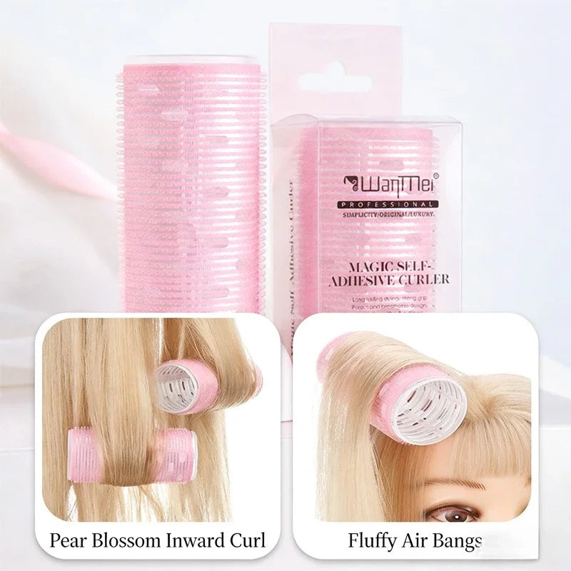 1/2PCS Self-Adhesive Hair Heatless Rollers Hairdressing Home Use DIY Styling Roller Roll Curler Hair Hair Accessories Tools