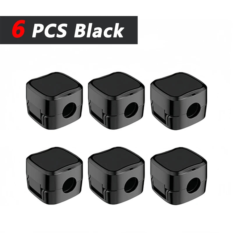 iLMH Non-magnetic Strong Cable Clips Adjustable Cord Holder, Adhesive Under Desk Mgmt Organizer, Home Office Car Wall Desktop
