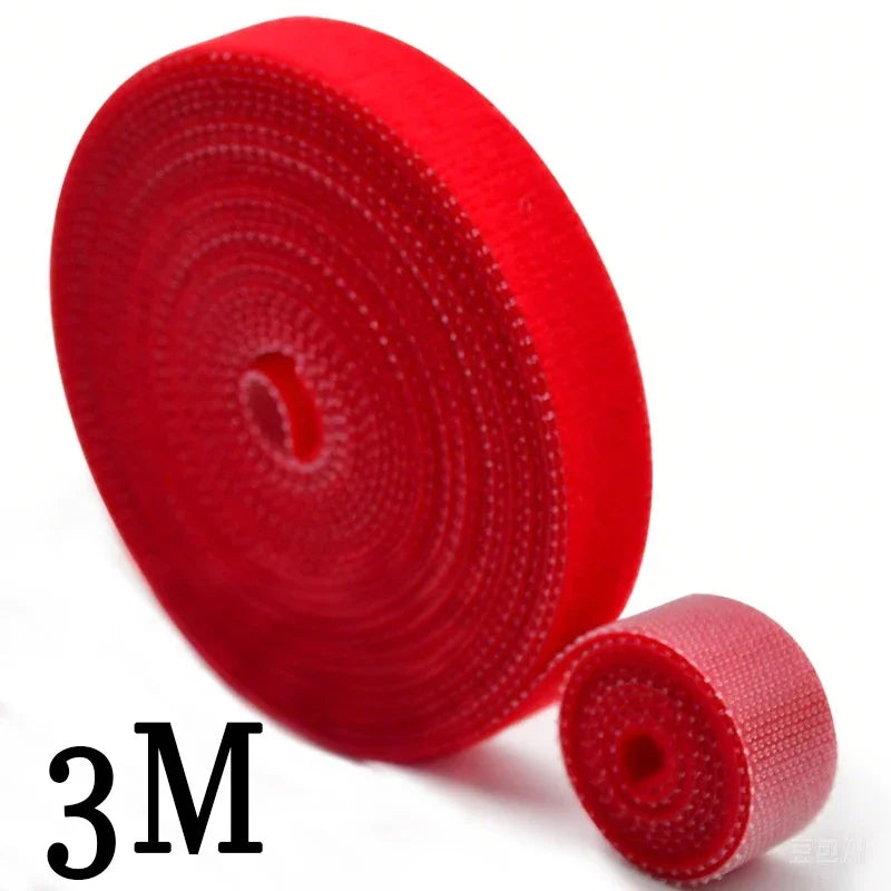 1/2/3M Reusable Organizer Wire Cable Winder Cord Management Ties Protector for iPhone Samsung Xiaomi Earphone Mouse PC Laptop