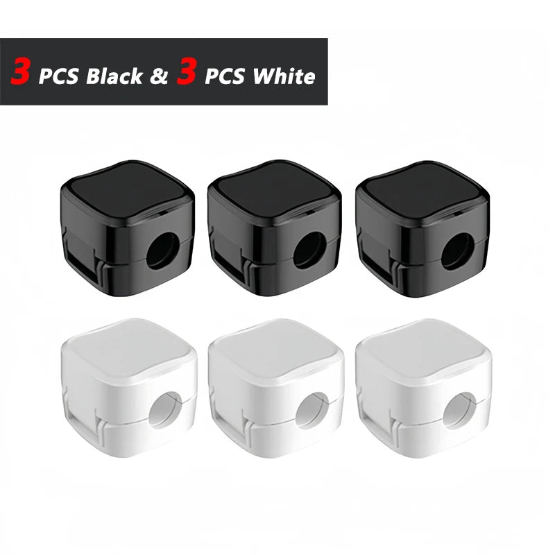 iLMH Non-magnetic Strong Cable Clips Adjustable Cord Holder, Adhesive Under Desk Mgmt Organizer, Home Office Car Wall Desktop