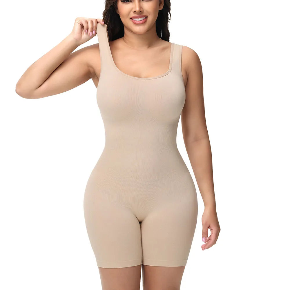 Wide Strap Shorts Body Shaper Bodysuit Women Tummy Control Comfortable Shapewear Suit Full Body Control Ladies Underwear New in