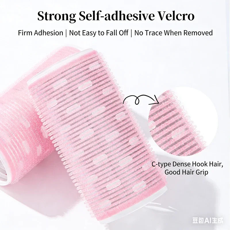1/2PCS Self-Adhesive Hair Heatless Rollers Hairdressing Home Use DIY Styling Roller Roll Curler Hair Hair Accessories Tools