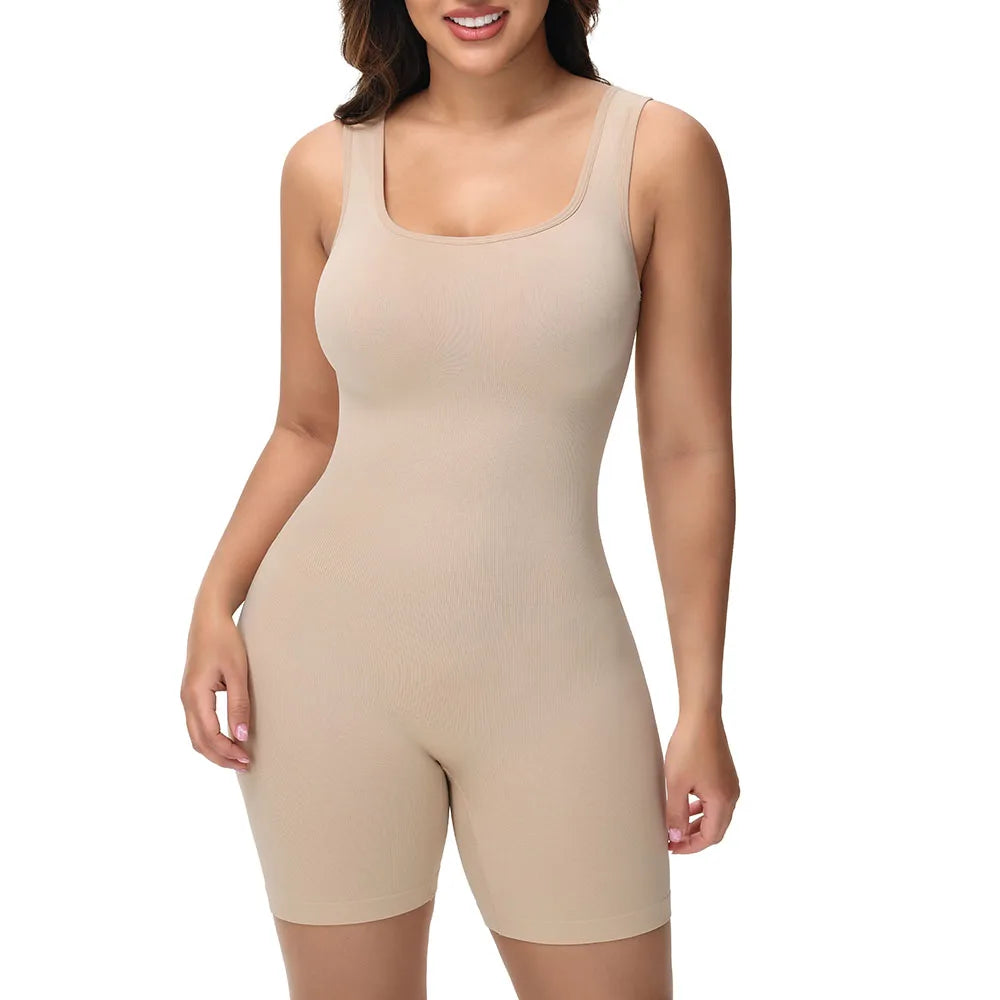Wide Strap Shorts Body Shaper Bodysuit Women Tummy Control Comfortable Shapewear Suit Full Body Control Ladies Underwear New in