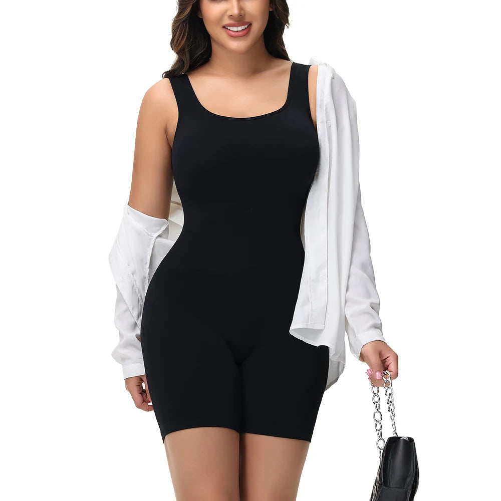 Wide Strap Shorts Body Shaper Bodysuit Women Tummy Control Comfortable Shapewear Suit Full Body Control Ladies Underwear New in
