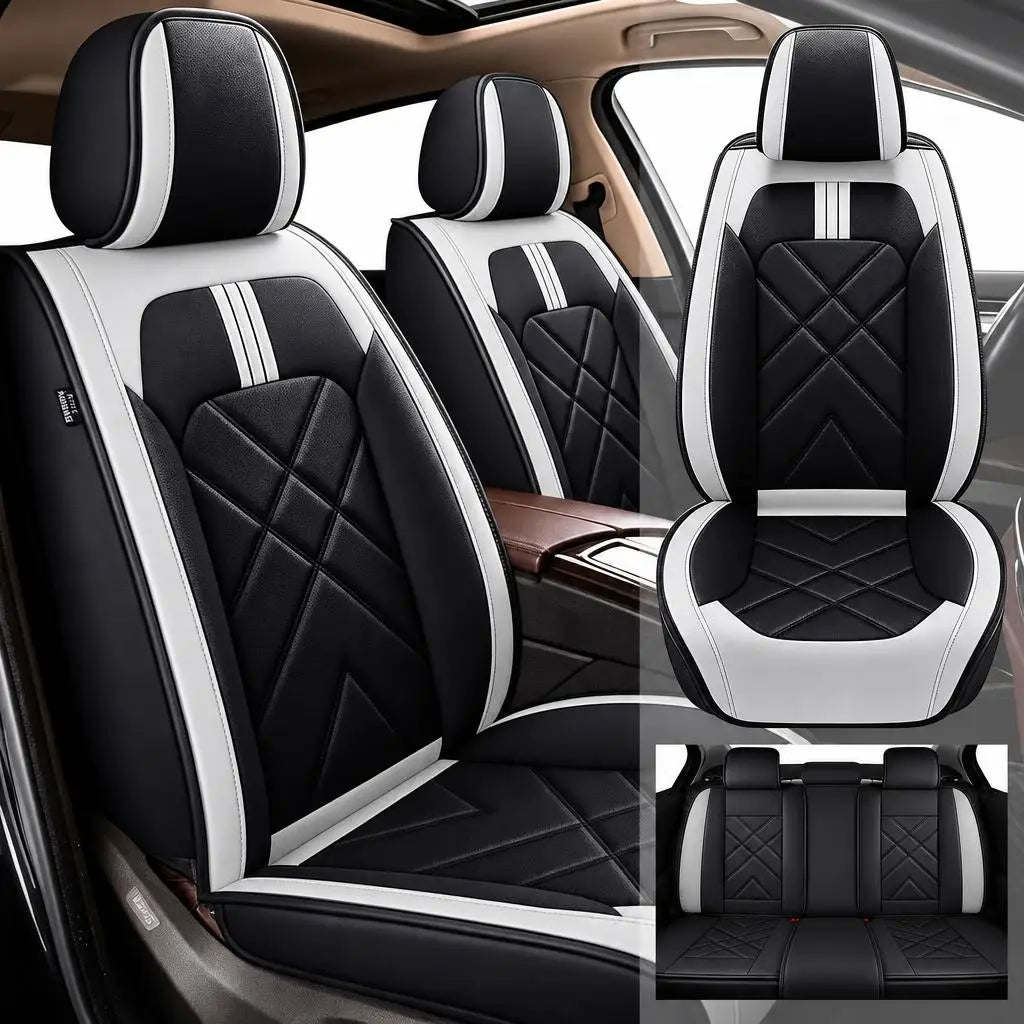 Anti-Slip  Breathable Car 5 Seat Cover For Toyota Camry 2007-2018 Front+Rear Seat Cushion Pad Full Set Adjustable Straps