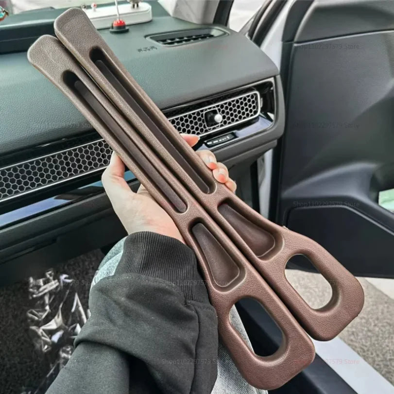 2Pcs Car Seat Gap Filler Organizer PU Waterproof Universal Car Seat Gap Anti-leak Stopper Strip 2Slot Seat Gap Storage Organizer