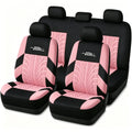 AUTOYOUTH Brand Embroidery Car Seat Covers Full Set Universal Fit Most Cars Covers with Tire Track Detail Styling