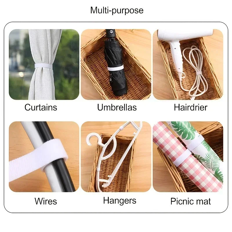 1/2/3M Reusable Organizer Wire Cable Winder Cord Management Ties Protector for iPhone Samsung Xiaomi Earphone Mouse PC Laptop