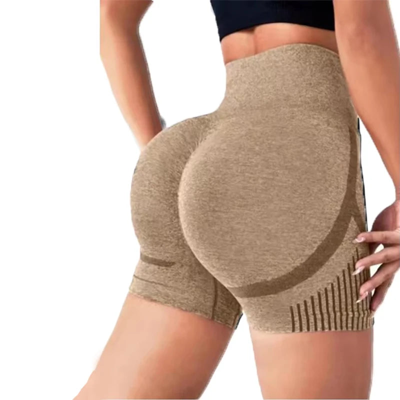Women's Yoga Shorts High-Waist Fitness Shorts Fitness Yoga Lifting Buttocks Fitness Women's Yoga Fitness Running Shorts Sportswe