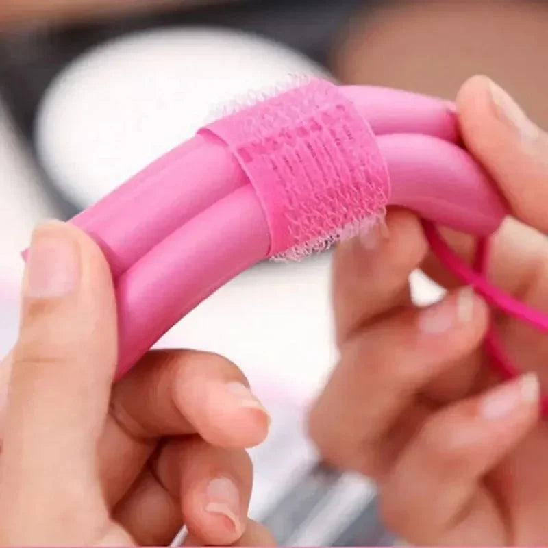 6pcs Heatless Hair Curlers Set Self-adhesive Sponge Hair Rollers Sleeping Soft Foam Portable Salon Styling Accessories