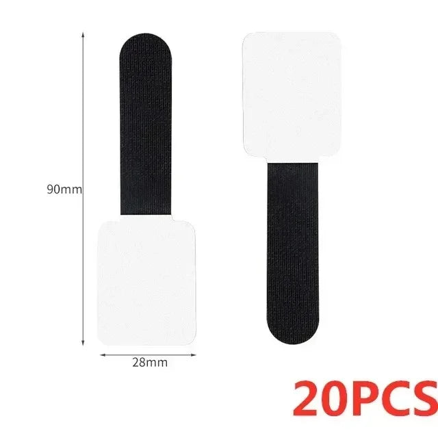 New Reusable Cable Ties Velcro Ties Self-Adhesive Power Cord Cable Holder Adjustable Cord Storage Desktop Organiser Manager