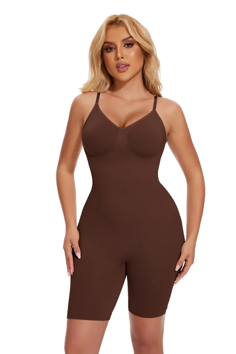 New Bodysuit Shapewear Women Tank Top Tummy Control Full Body Shaper Anti Chafing Shorts Slimming Waist Trainer Butt Lifter