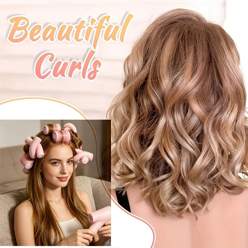 24PCS Plus Size Oversize Heatless Hair Curlers, Flexible Bendable Twist Foam Flexi Rods, No Heat Sleep In DIY Hair Rollers Styling Set for Long Thick Hair Natural Curls