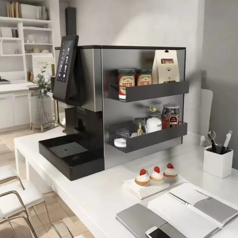 Refrigerator Magnetic Shelf Spice Sundry Side Storage Rack Hanging Basket Space Saving Kitchen Organizer Shelf Household Storage