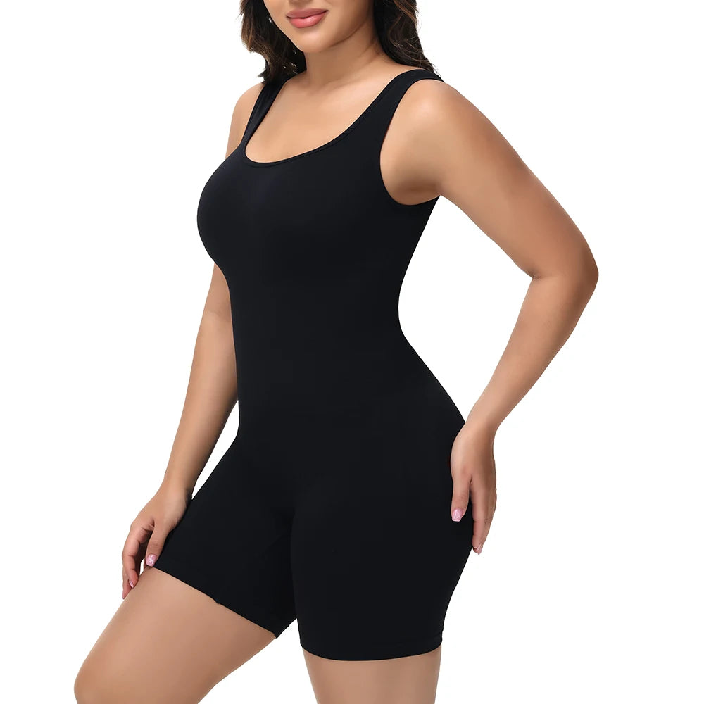Wide Strap Shorts Body Shaper Bodysuit Women Tummy Control Comfortable Shapewear Suit Full Body Control Ladies Underwear New in