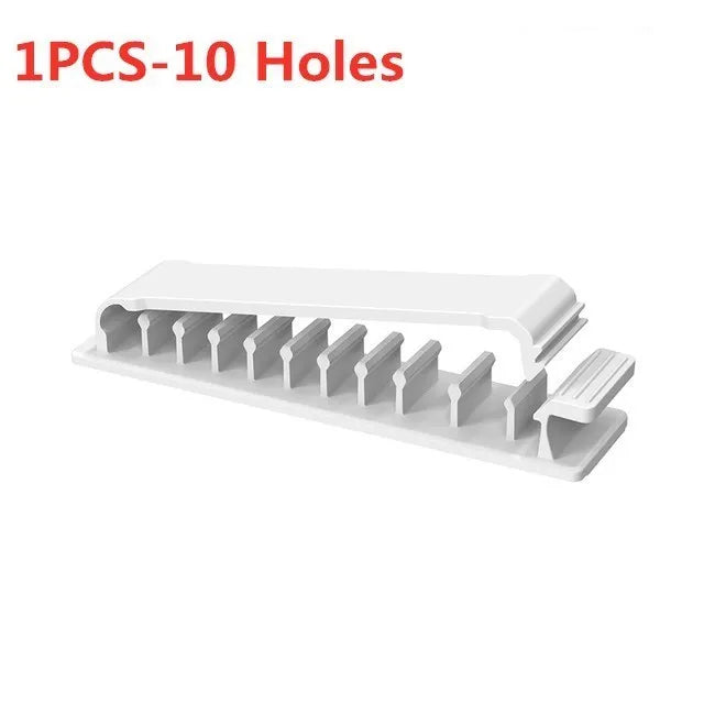 Cable Organizer Cord Management Wire Holder Flexible USB Cable Winder Tidy Silicone Clips For Mouse Keyboard Earphone Protector