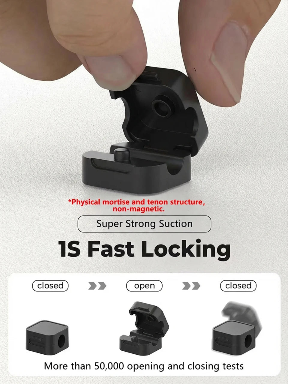 iLMH Non-magnetic Strong Cable Clips Adjustable Cord Holder, Adhesive Under Desk Mgmt Organizer, Home Office Car Wall Desktop