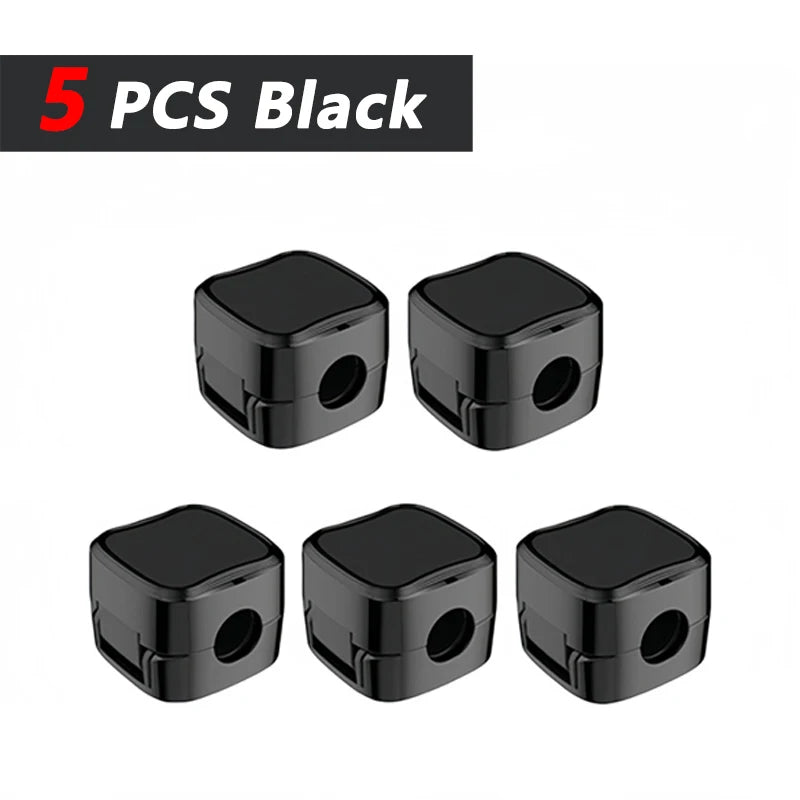 iLMH Non-magnetic Strong Cable Clips Adjustable Cord Holder, Adhesive Under Desk Mgmt Organizer, Home Office Car Wall Desktop