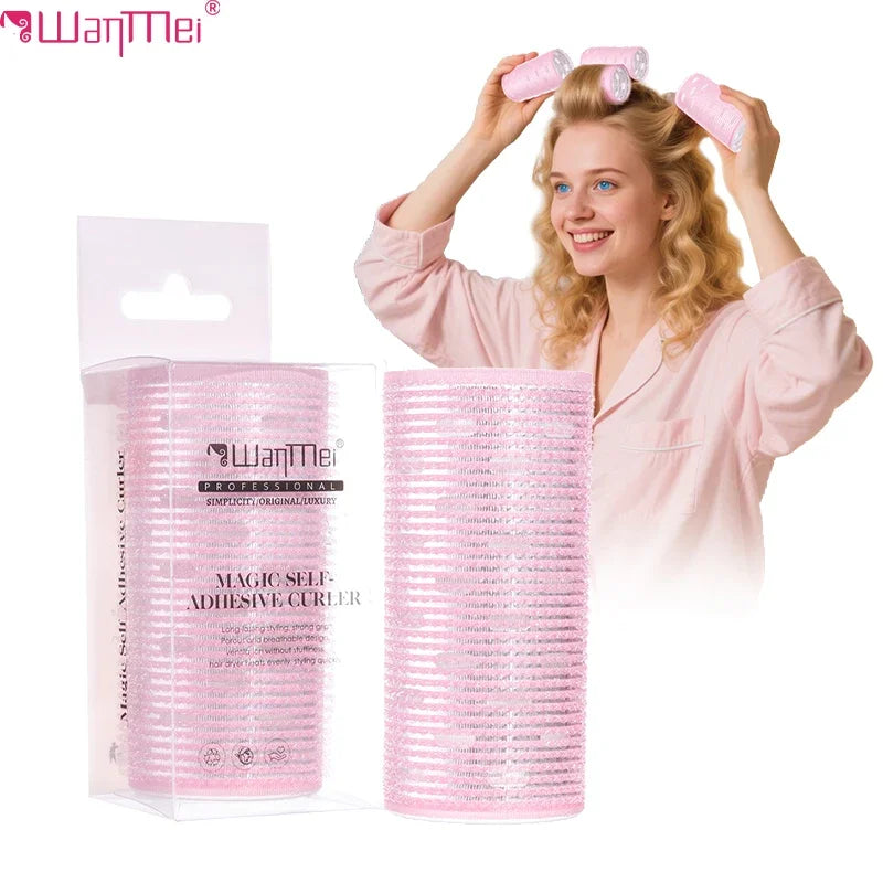 1/2PCS Self-Adhesive Hair Heatless Rollers Hairdressing Home Use DIY Styling Roller Roll Curler Hair Hair Accessories Tools