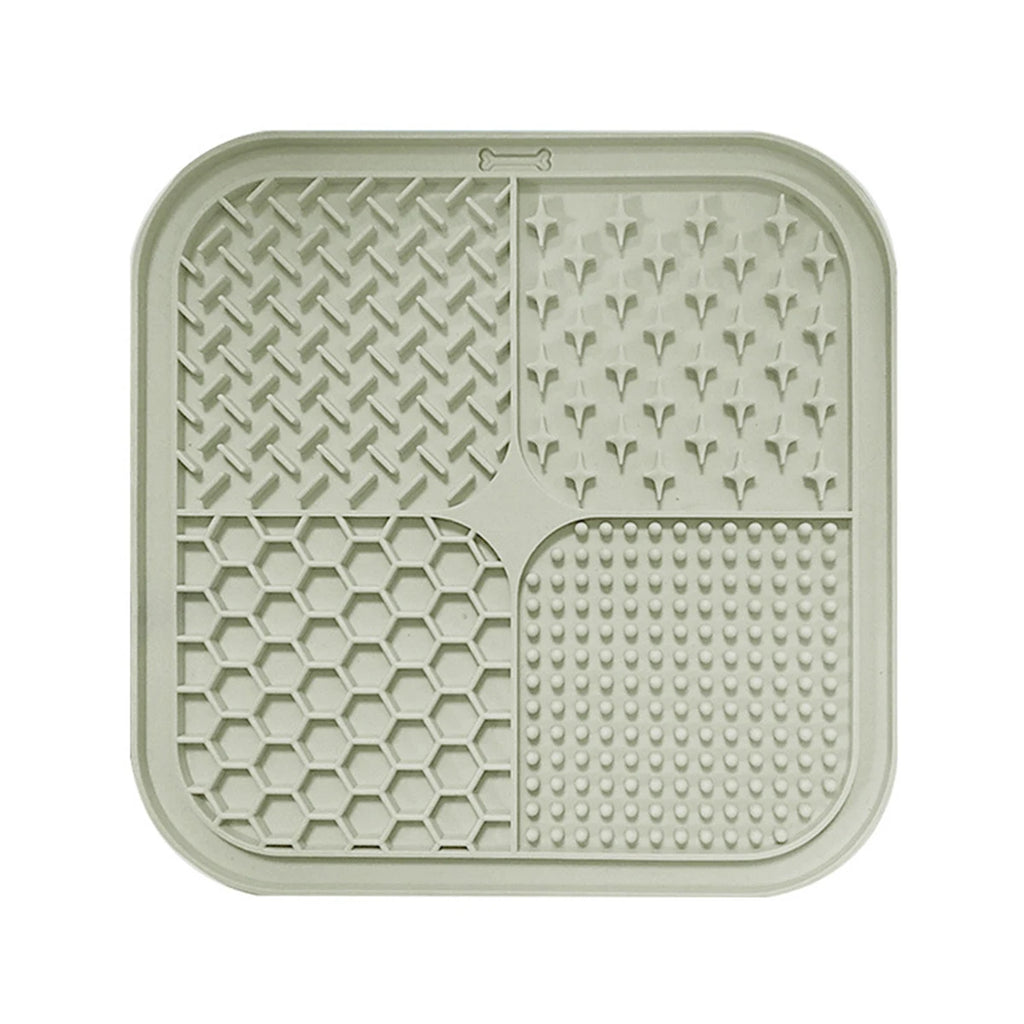 1PC-Silicone pet lick mat; pet slow feed bowl pad with suction cup; lick mat to prevent choking